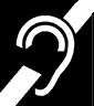 Ear or deafness icon Ear icon