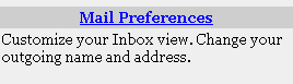 Mail preferences